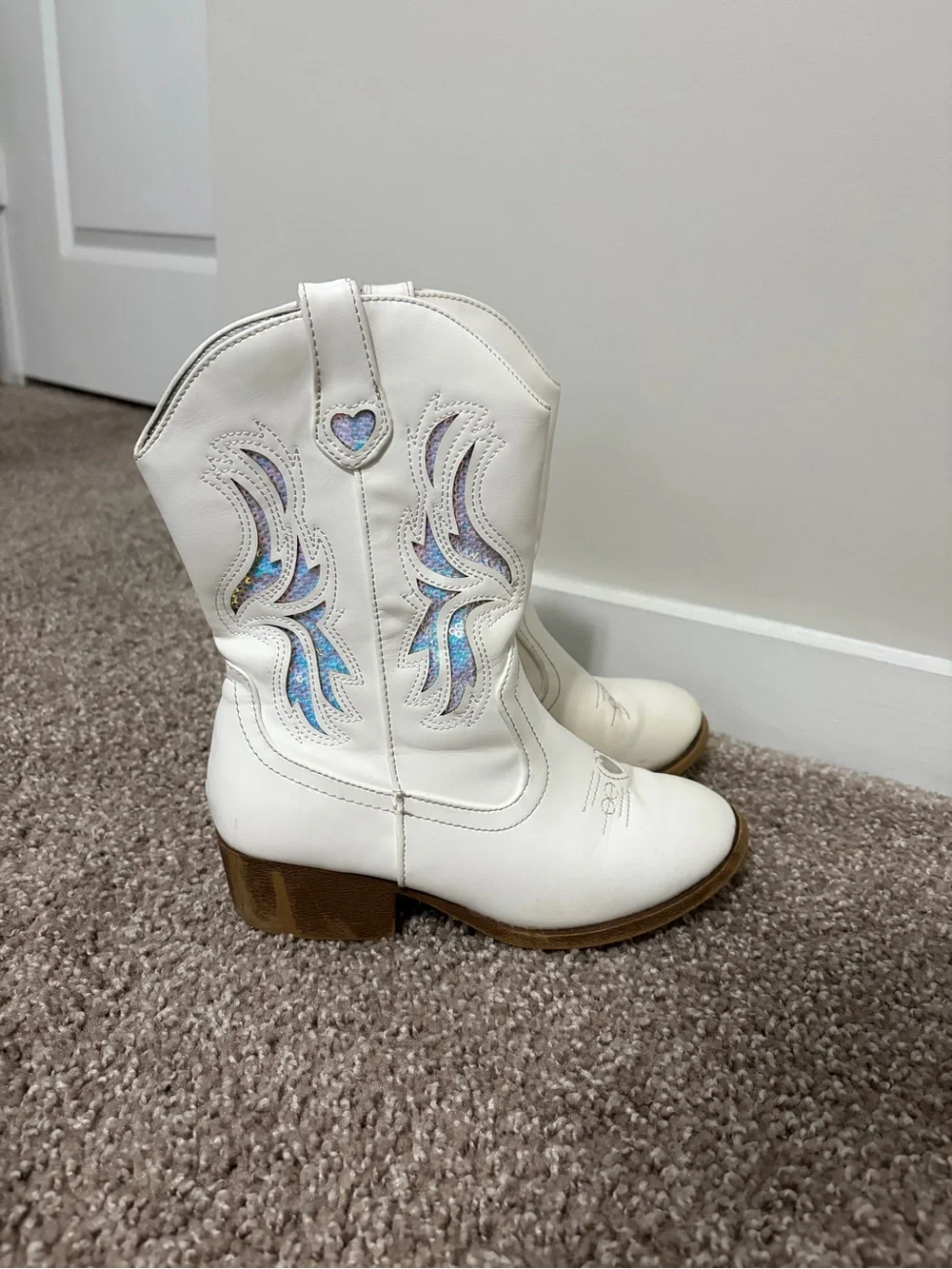 Kids Jellypop Booties Boots Sparkles Girls Cowgirl Boots Size 2M Great Condition